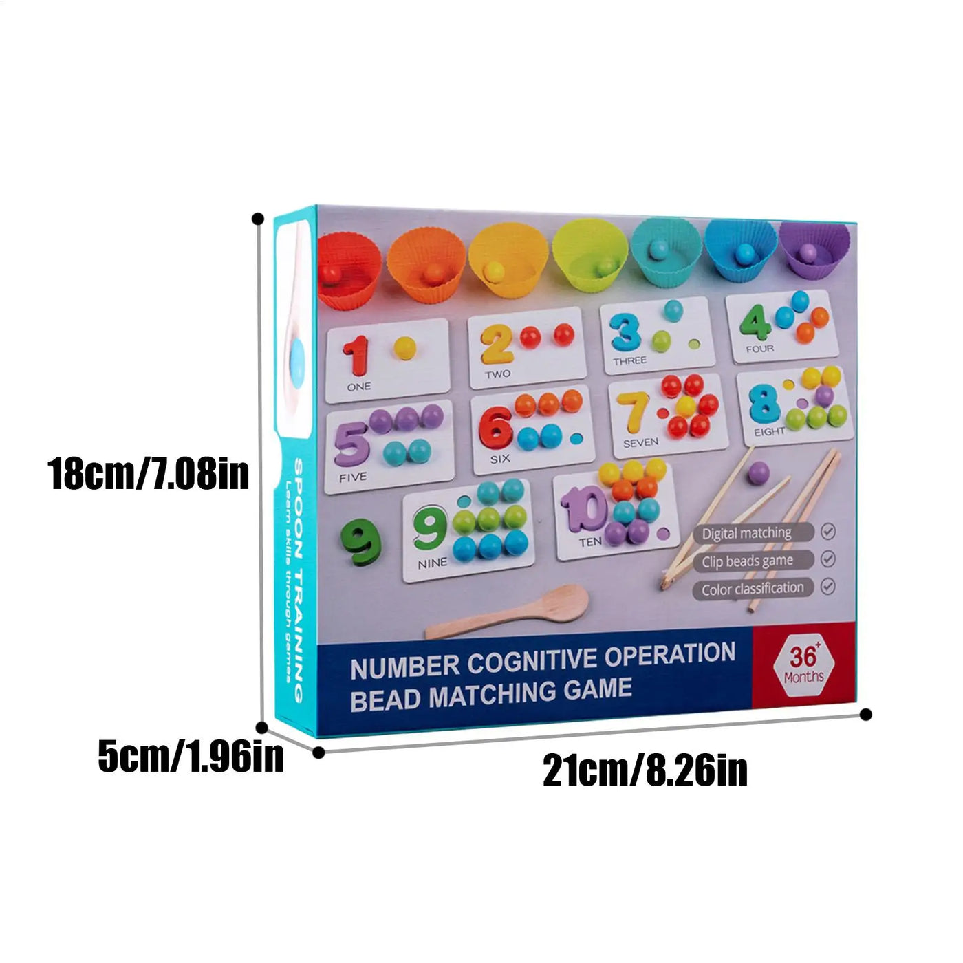 Silicone Number Counting Beads Toy