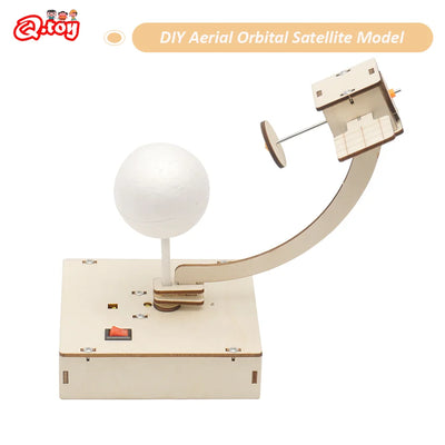 DIY Orbital Satellite Wooden Puzzle Toy