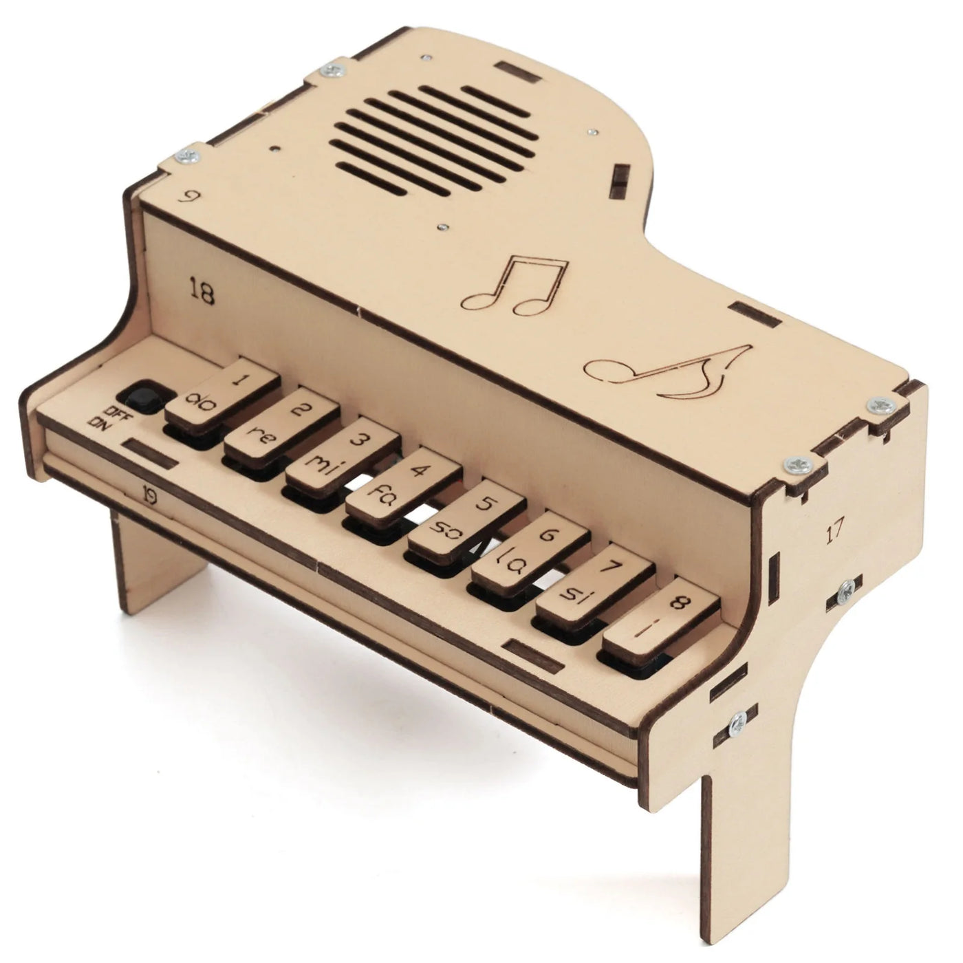 DIY Wooden Piano Science Kit for Kids