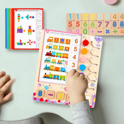 Colorful Math Matching Blocks Game