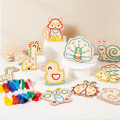 Toddler Sewing and Threading Board Toy
