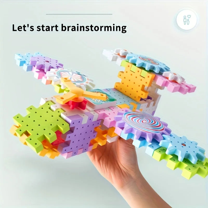 STEM Gear Building Set – Motorised Blocks & Rail Car