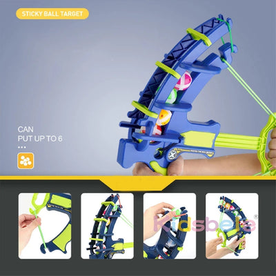 Bow Dart Sticky Ball Target Game for Kids