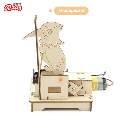 DIY Woodpecker Puzzle STEM Toy for Kids