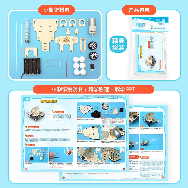 DIY Air Cannon Physics Kit for Kids