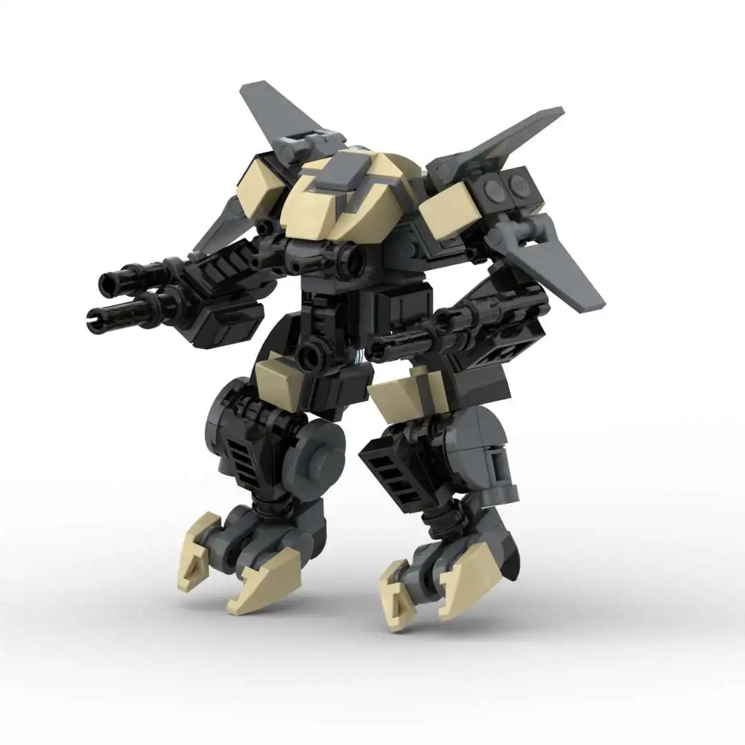 MOC Building Blocks Set Mecha Warrior
