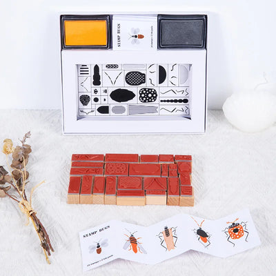 DIY Insect Stamp Montessori Art Toy for Kids