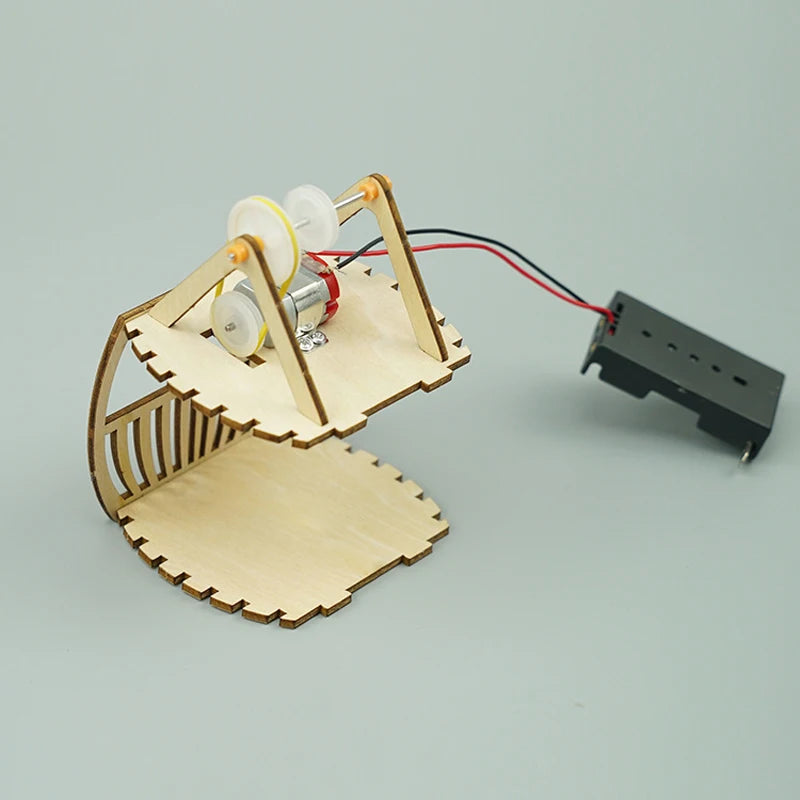 Wooden Electric Cable Car Model Toy
