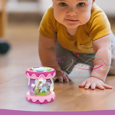 Musical Rotating Light Up Drum Toy