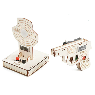 Laser Shooting Wooden Puzzle STEM Toy