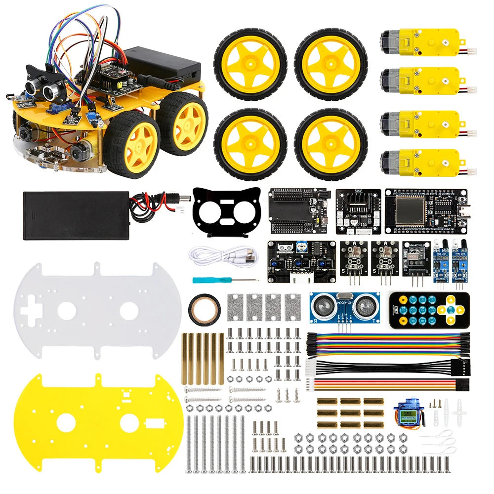 WiFi 4WD Smart Car Kit with ESP32