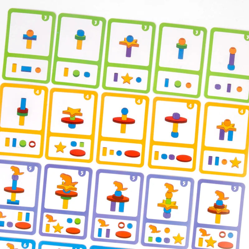 Montessori Activity Board – Wooden Bead & Clip Toy