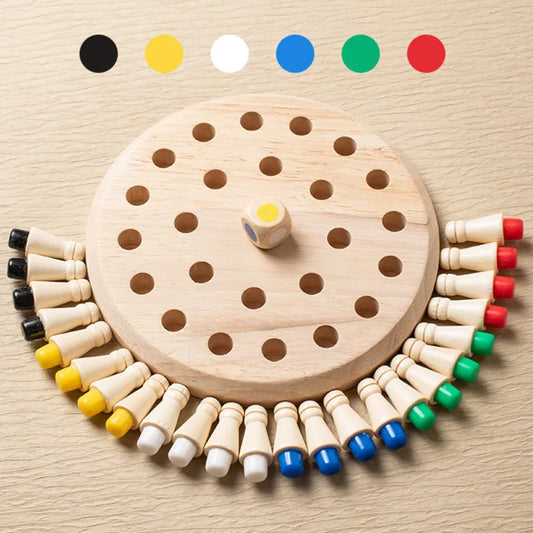 Montessori Memory Board Game – Color Stick Matching Toy