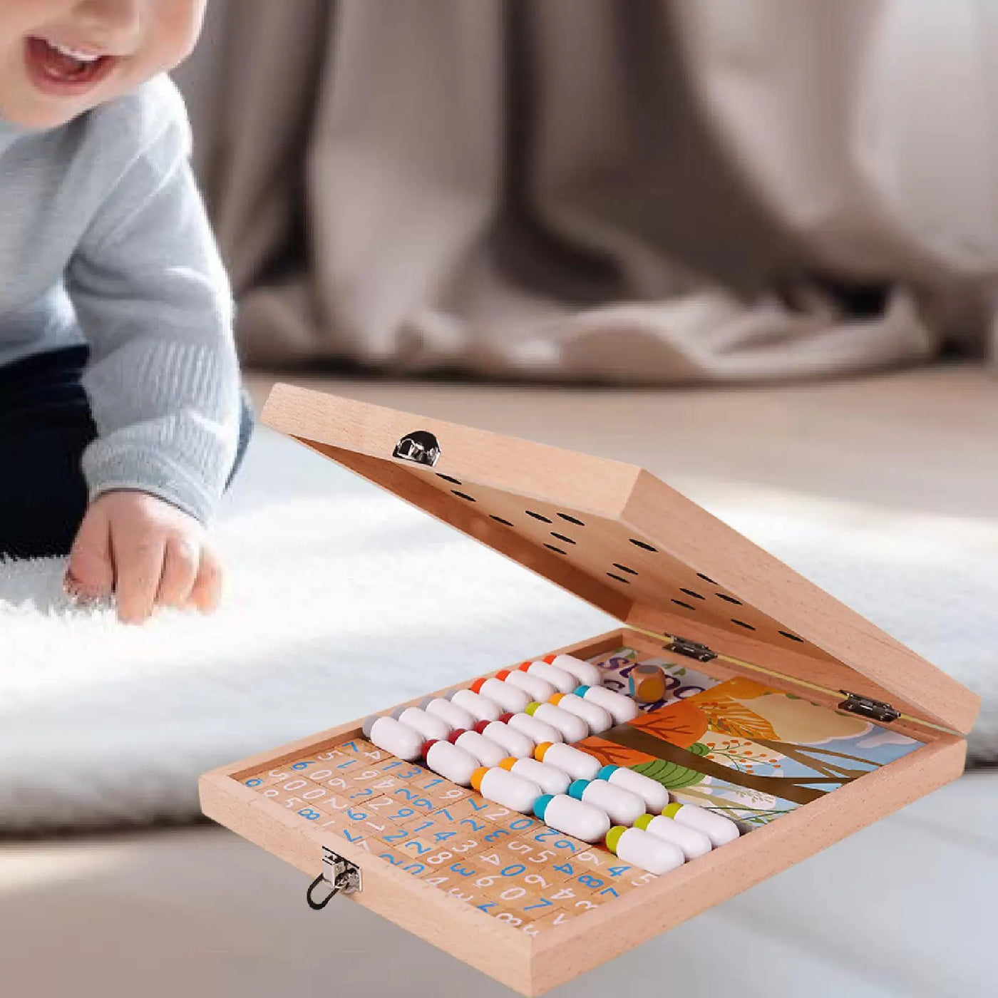 Wooden Sudoku Brain Game for Kids