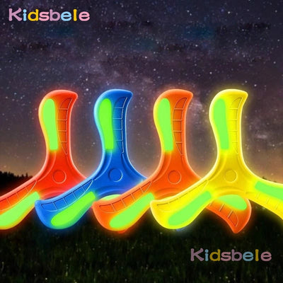 LED Light-Up Boomerang Flying Toy Set