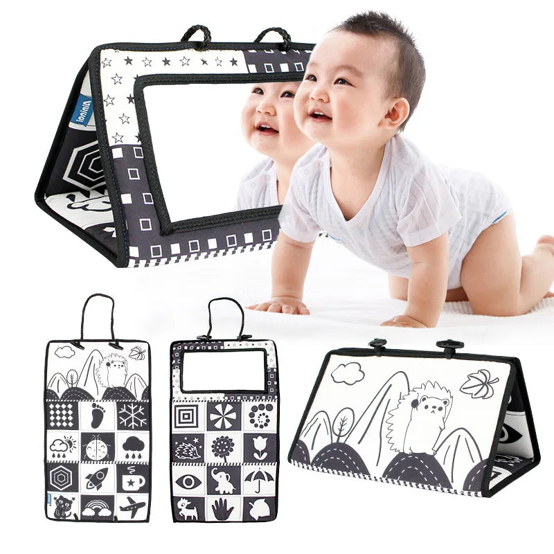 Newborn Sensory Crinkle Book with Mirror