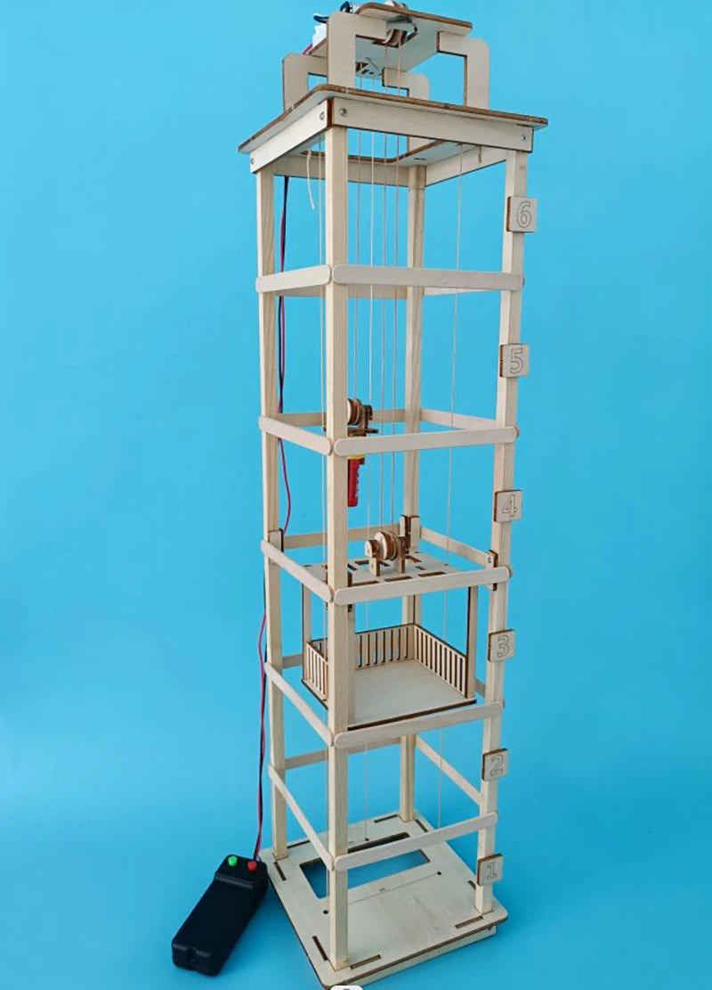 Six-Story Elevator Physics Toy for Kids