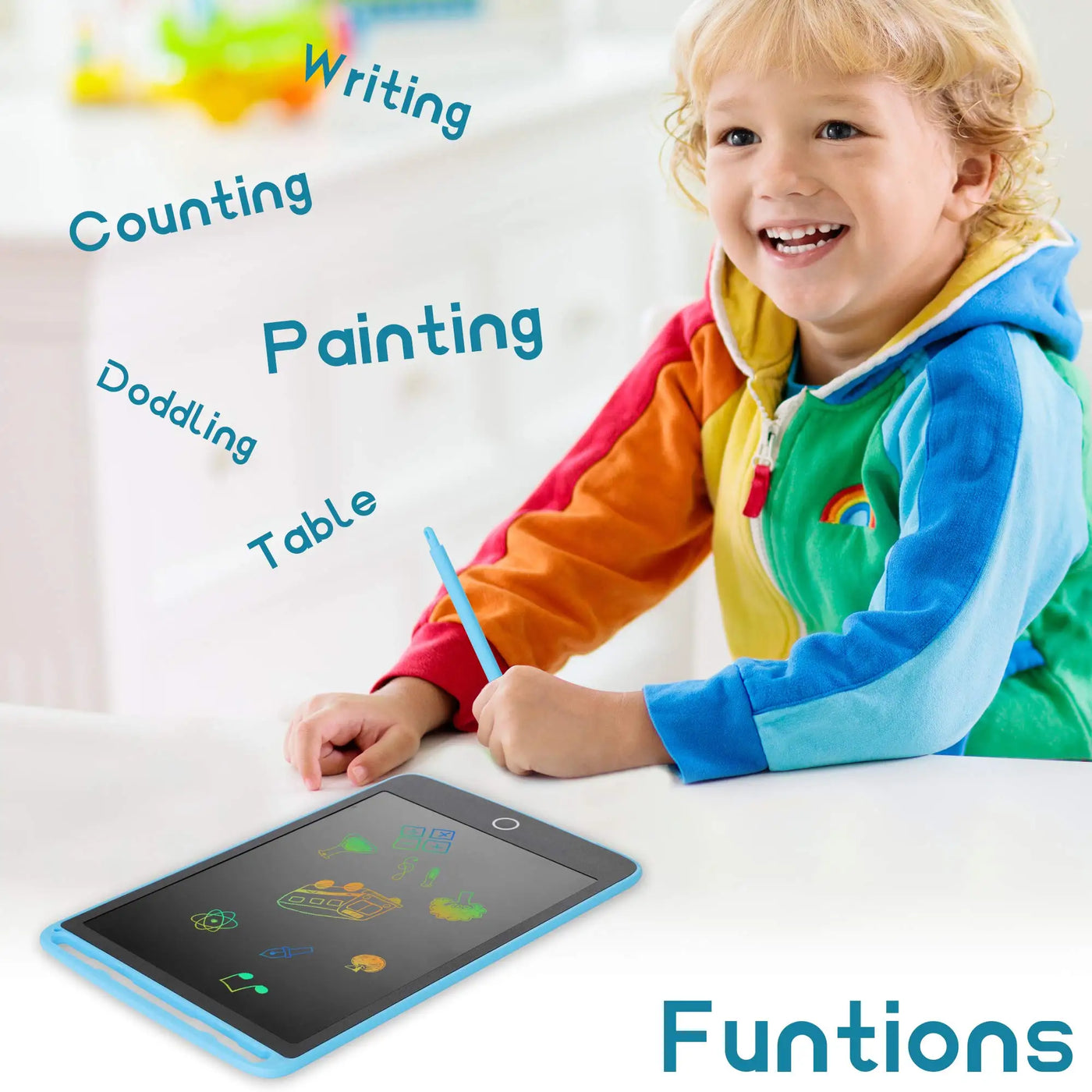 LCD Writing Tablet for Kids – 8.5/10/12 inch Drawing Board
