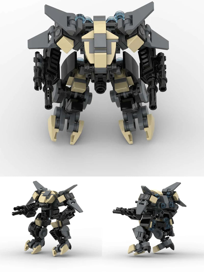 MOC Building Blocks Set Mecha Warrior