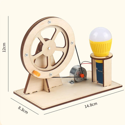 Wooden Hand Generator STEM Toy