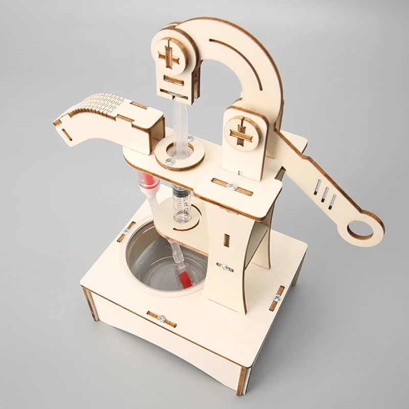 Wooden Pump Machine Science Puzzle