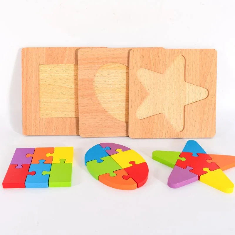 Wooden Tangram Puzzle Montessori Toy for Kids