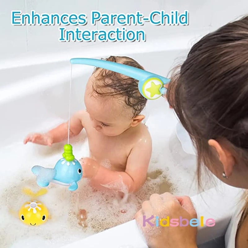 Magnetic Fishing and Whale Bath Toy