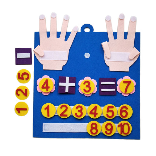 Montessori Felt Number Counting Board for Toddlers