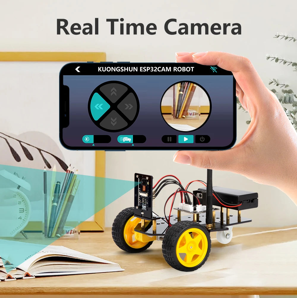 2WD Smart Robot Car with Camera and WiFi