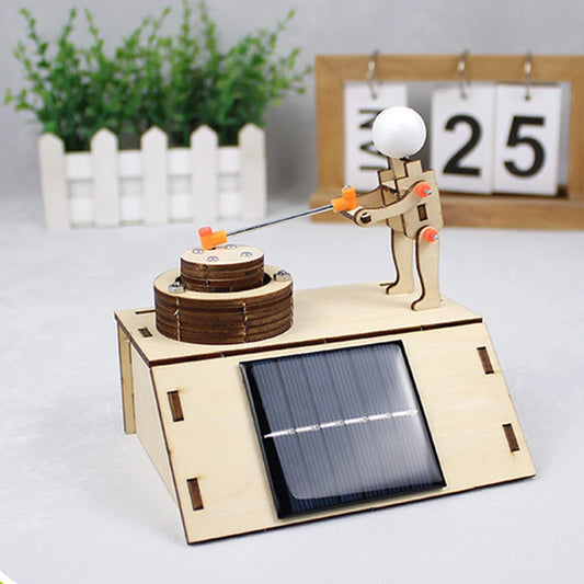 Solar Grinding Mill DIY Physics Toy for Kids