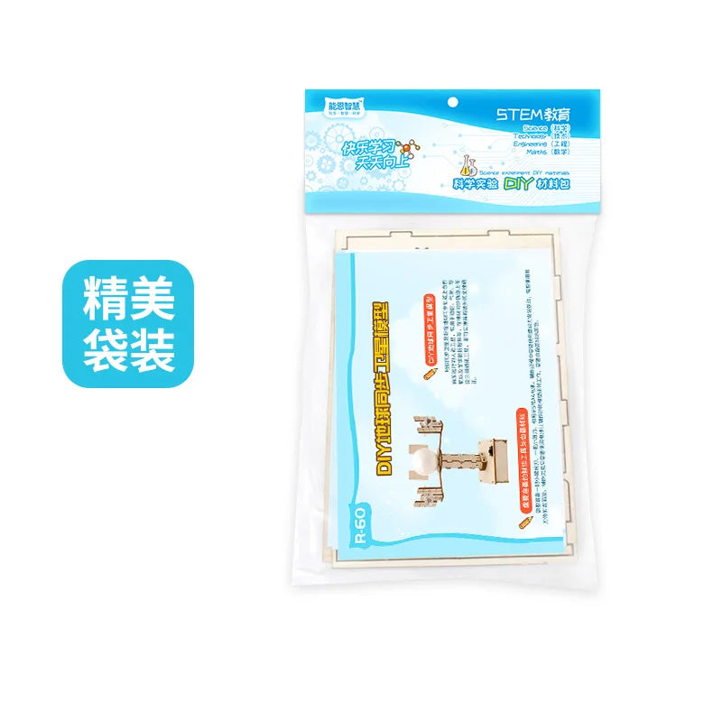 DIY Satellite Puzzle STEM Learning Toy