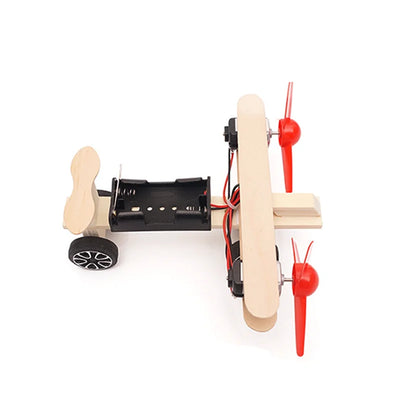 Twin Engine Aircraft Wooden STEM Toy