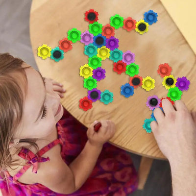 Fidget Bubble Pop and Spin Building Blocks Game