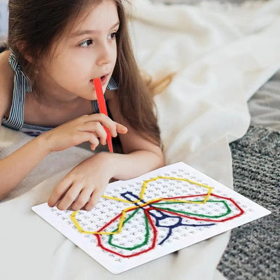 Colorful Threading Toy for Toddlers