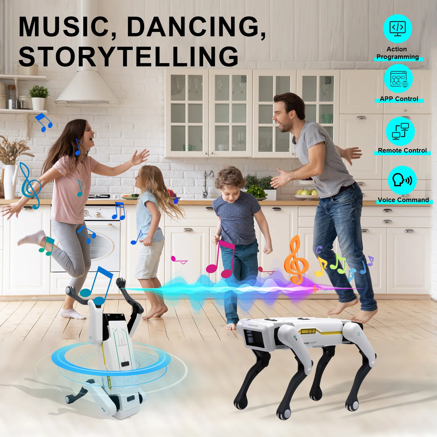 Interactive Robot Dog – Programmable RC Pet for Kids