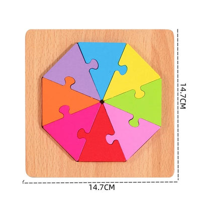 Wooden Tangram Puzzle Montessori Toy for Kids