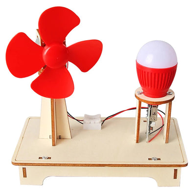 Wooden Wind Generator Model Toy
