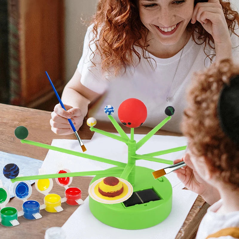 DIY Solar System Planet Painting Toy for Kids