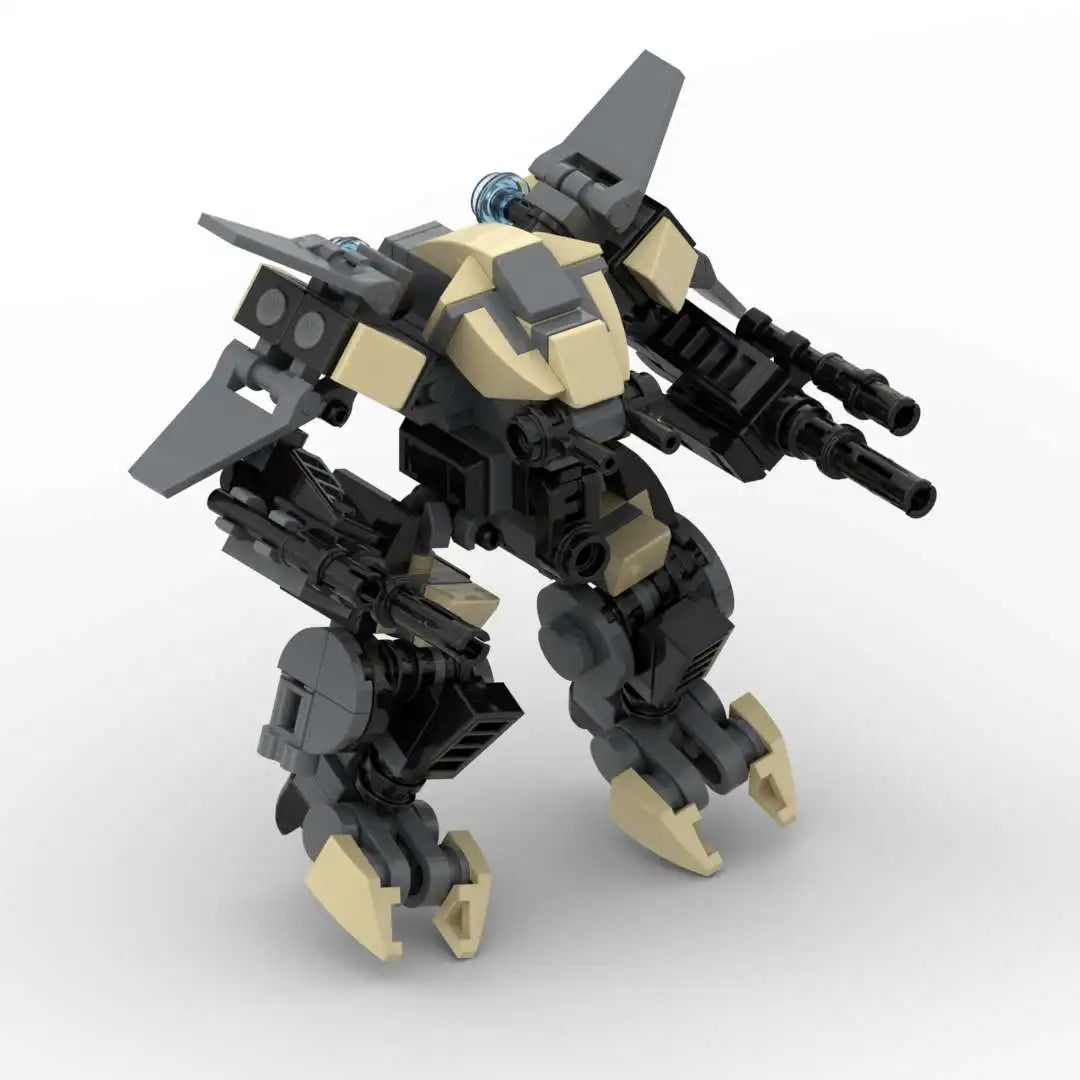 MOC Building Blocks Set Mecha Warrior