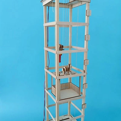 Six-Story Elevator Physics Toy for Kids