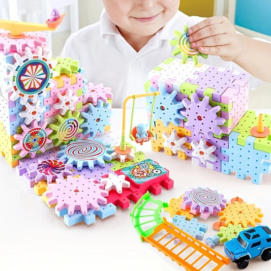 STEM Gear Building Set – Motorised Blocks & Rail Car