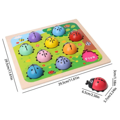 Ladybug Counting and Number Matching Game