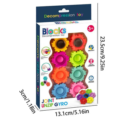 Fidget Bubble Pop and Spin Building Blocks Game