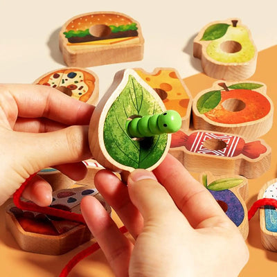 Stringing and Sorting Game for Toddlers