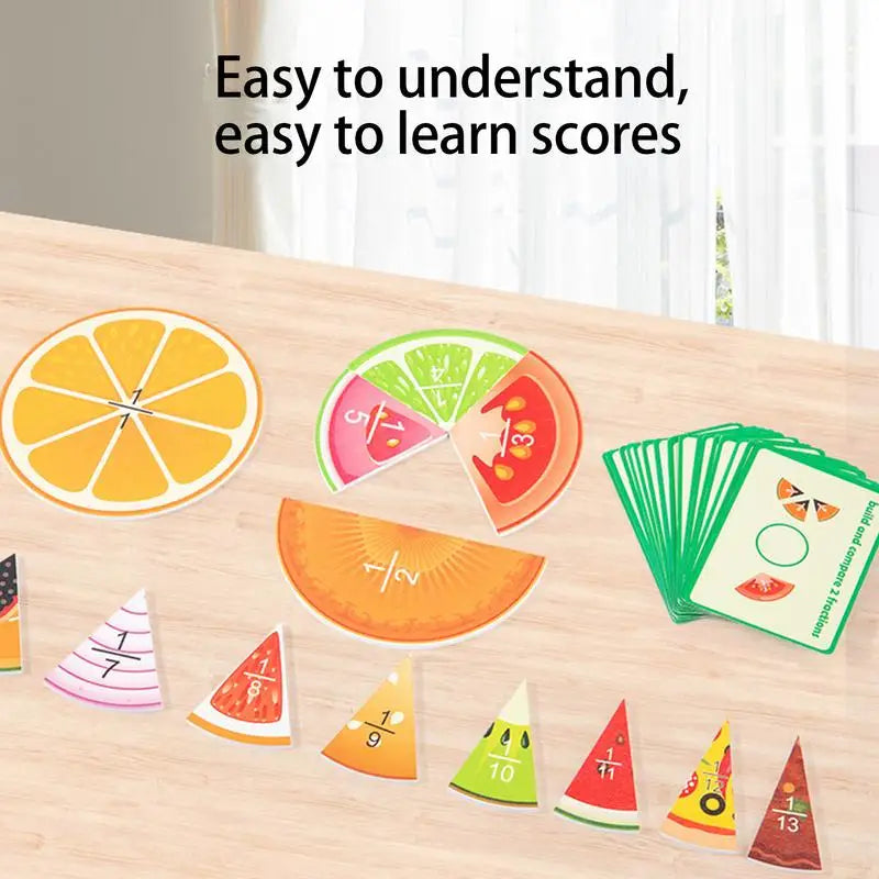 Fruit Fraction Math Toy for Early Learning