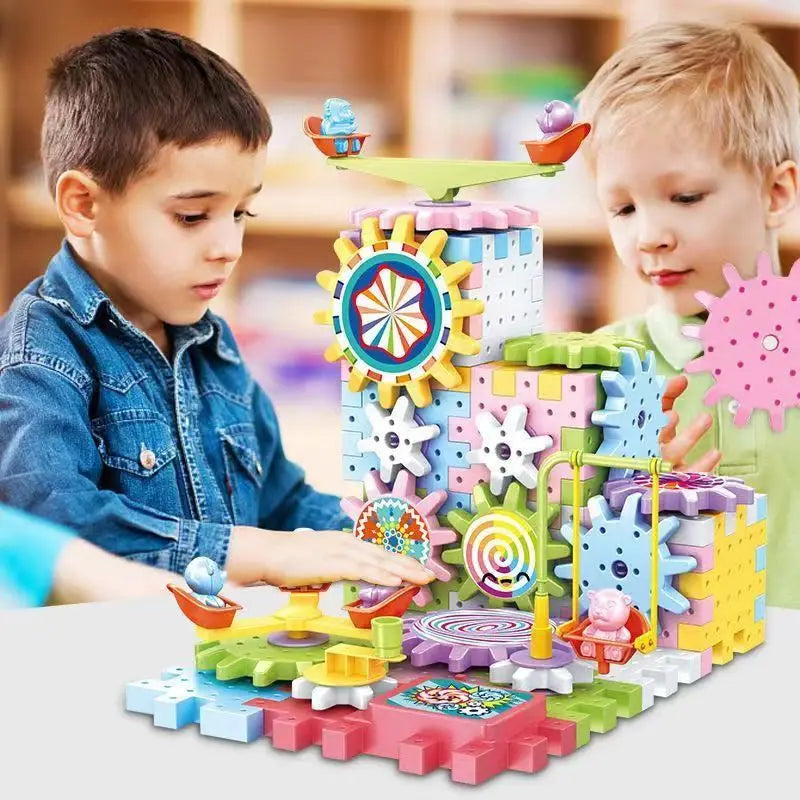 STEM Gear Building Set – Motorised Blocks & Rail Car