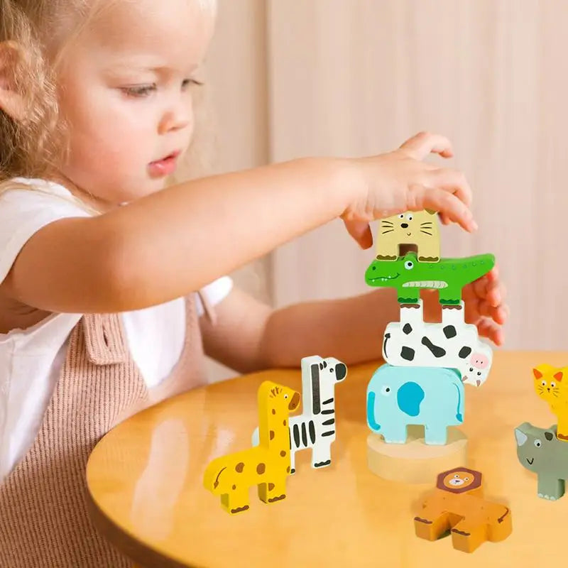 Animal Balance Stacking Blocks Set