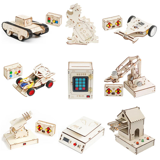 DIY 3D Wooden Vehicle Puzzle Kit