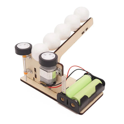 DIY Wooden Pitching Machine STEM Puzzle