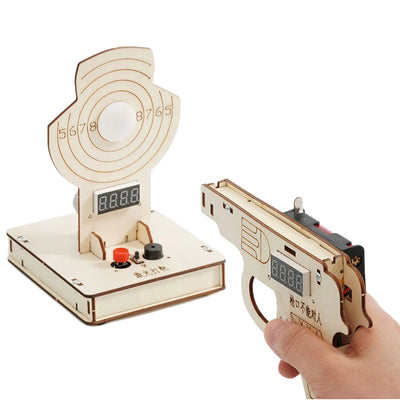 Laser Shooting Wooden Puzzle STEM Toy